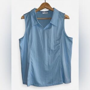 Women's Blue Sleeveless Top
